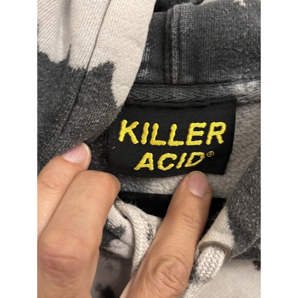 Santa Cruz Killer Acid Men Hoodie large Tie Dye Skater Black The world goes on - Picture 4 of 9